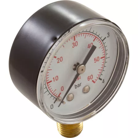 0-60 Pressure Test Gauge, Bottom Mount- 25501-000-800