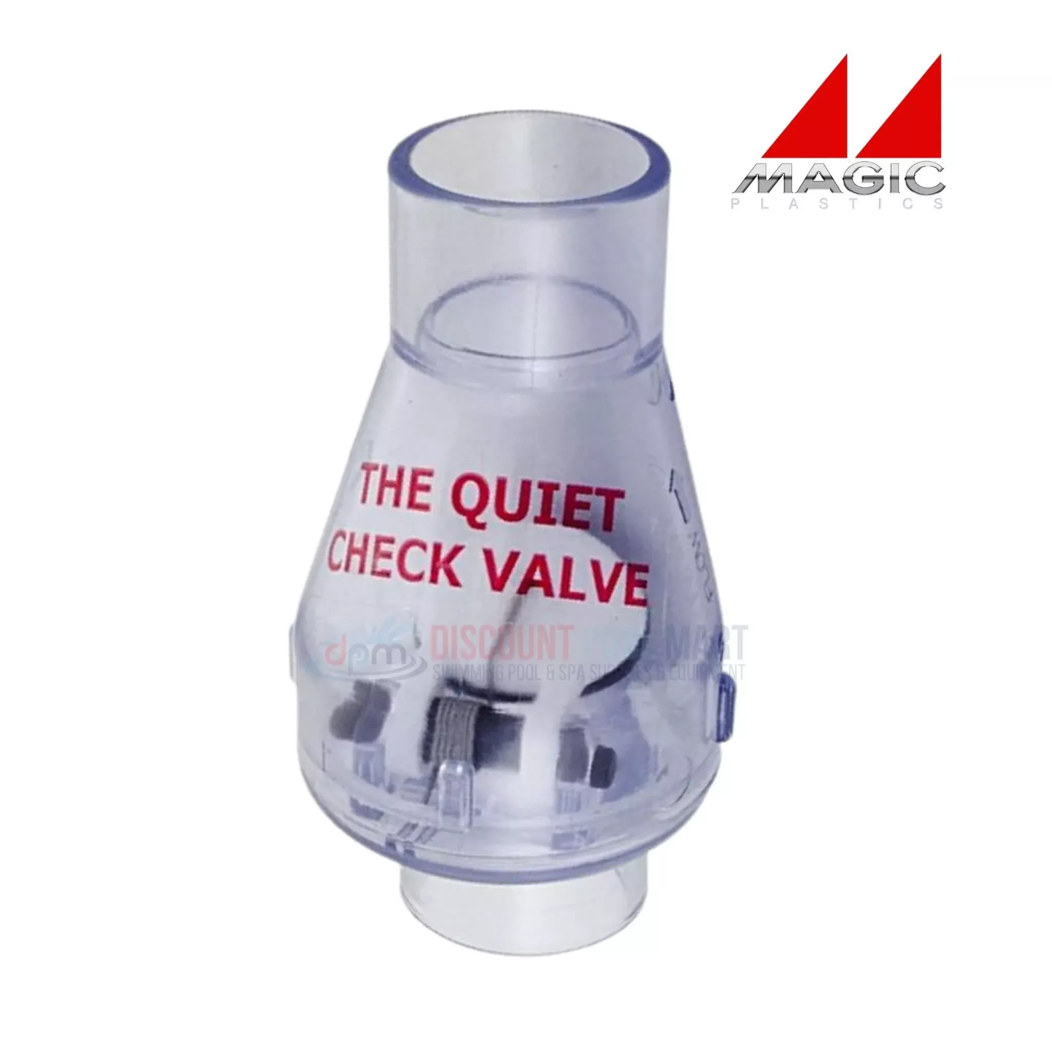 0821-15C | Magic Plastics 1.5″ Slip x Slip Check Valve | Clear