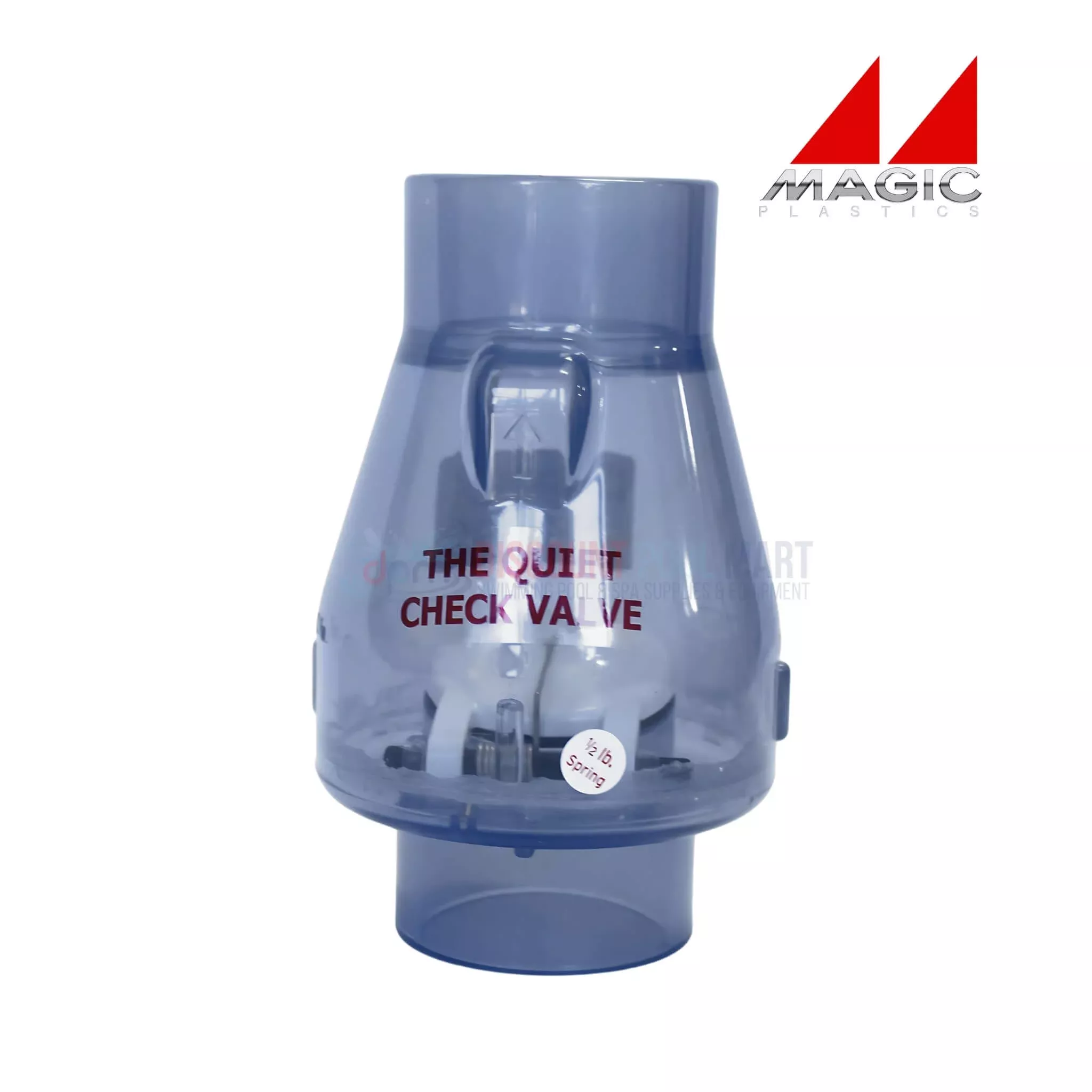 0821-20C | Magic Plastics 2″ Slip x Slip Check Valve | Clear