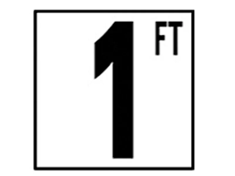 1 FT DEPTH MARKER