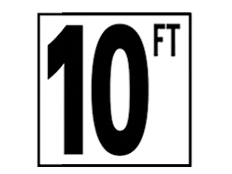10 FT DEPTH MARKER
