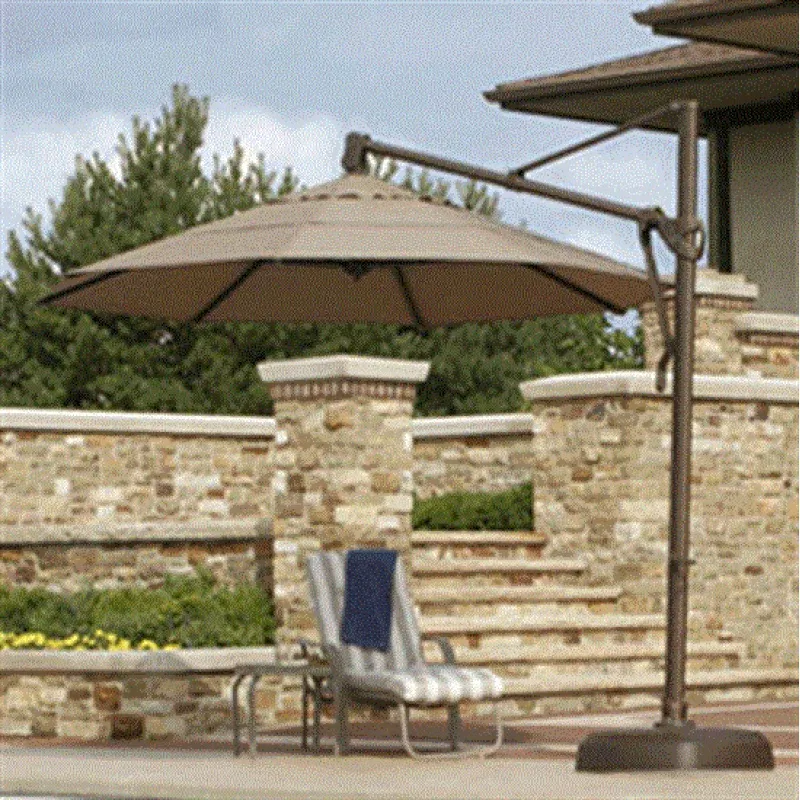 11′ Oct Walnut Umbrella No Valance