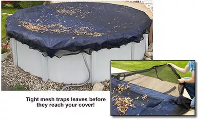 12 ft x 20 ft Oval Leaf Net for Above Ground Pools - 4 Year Warranty