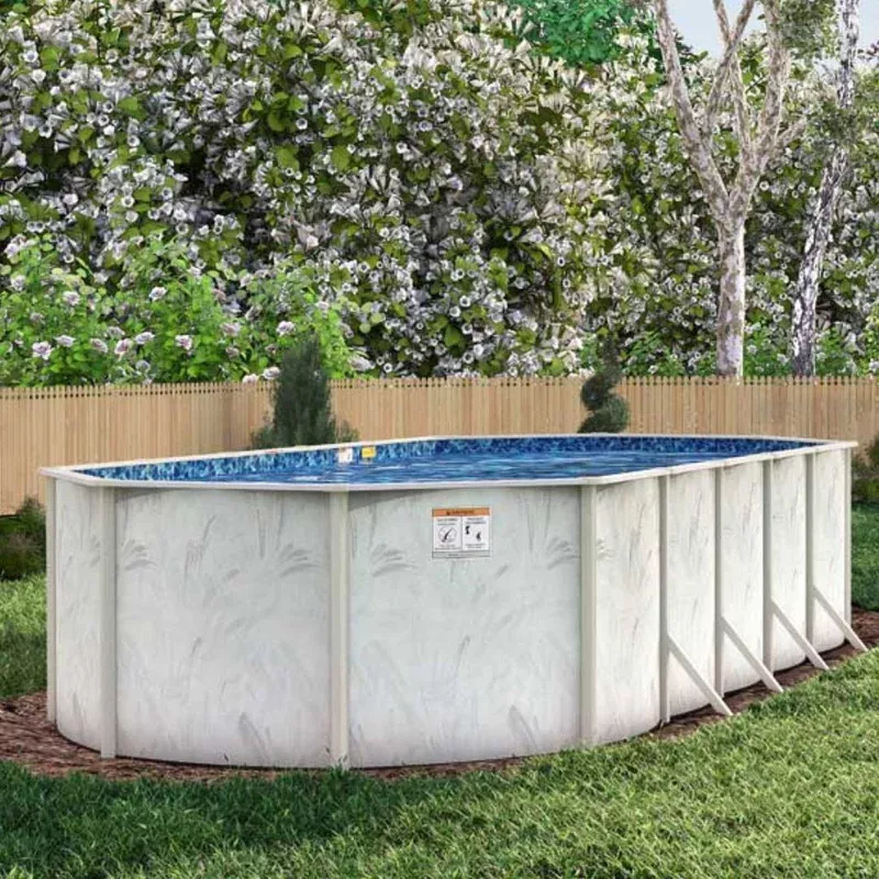 12′ x 18′ Oval Braced 5″ Steel Frame Coastal Pool & Bundle | 52″