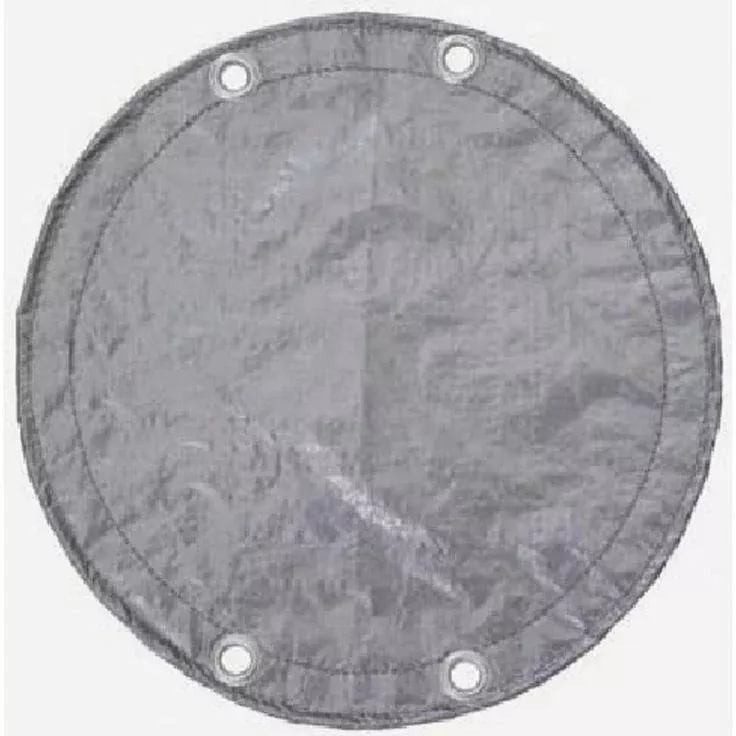 12′ x 18′ Silver/Black Oval Solid Winter Pool Cover for Above Ground Pool 121622ASBL