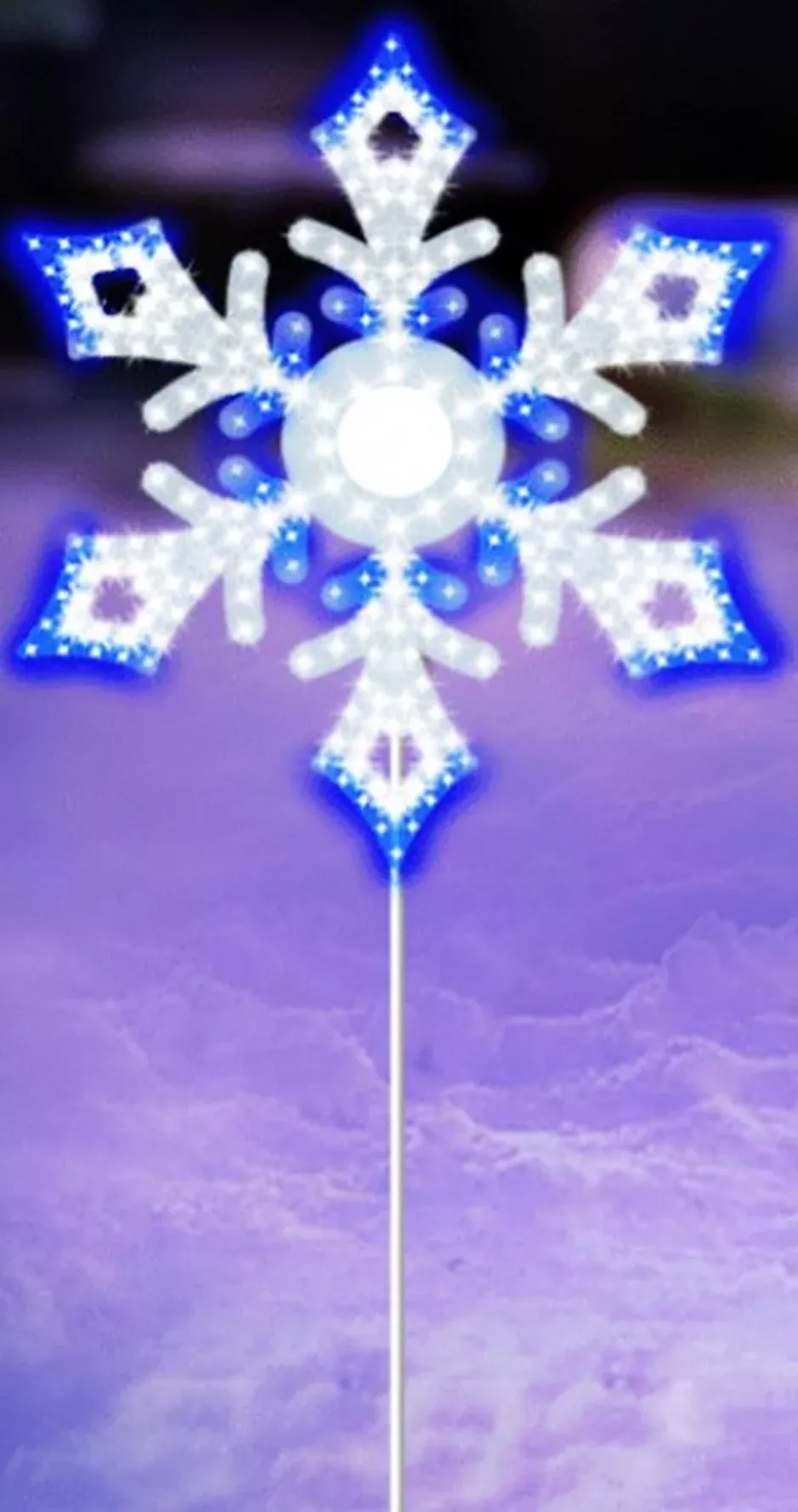 16″ Hi-Vibrant LED Twinkling Snowflake Christmas Decoration