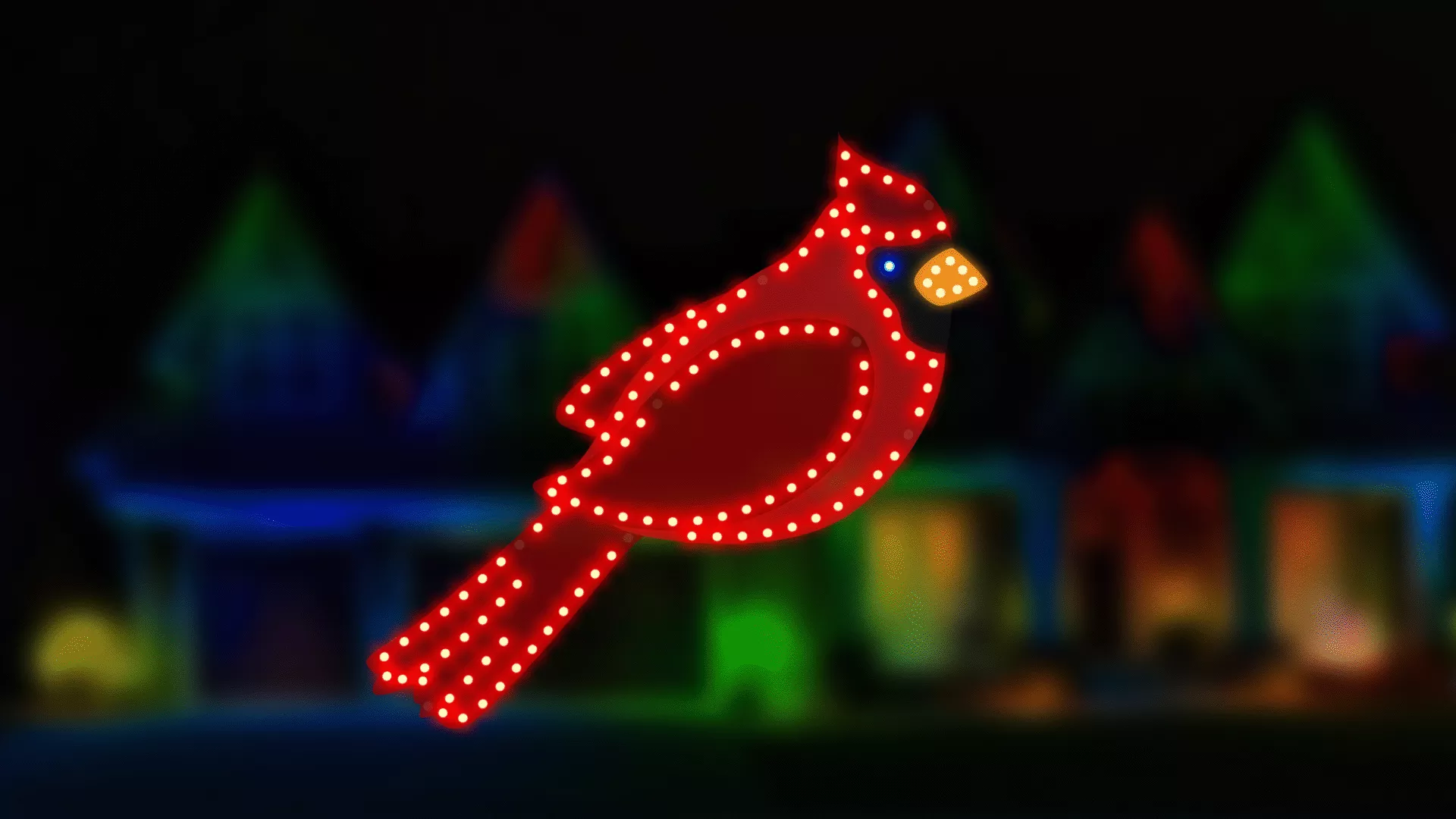 16″ LED Vibrant Cardinal Decoration