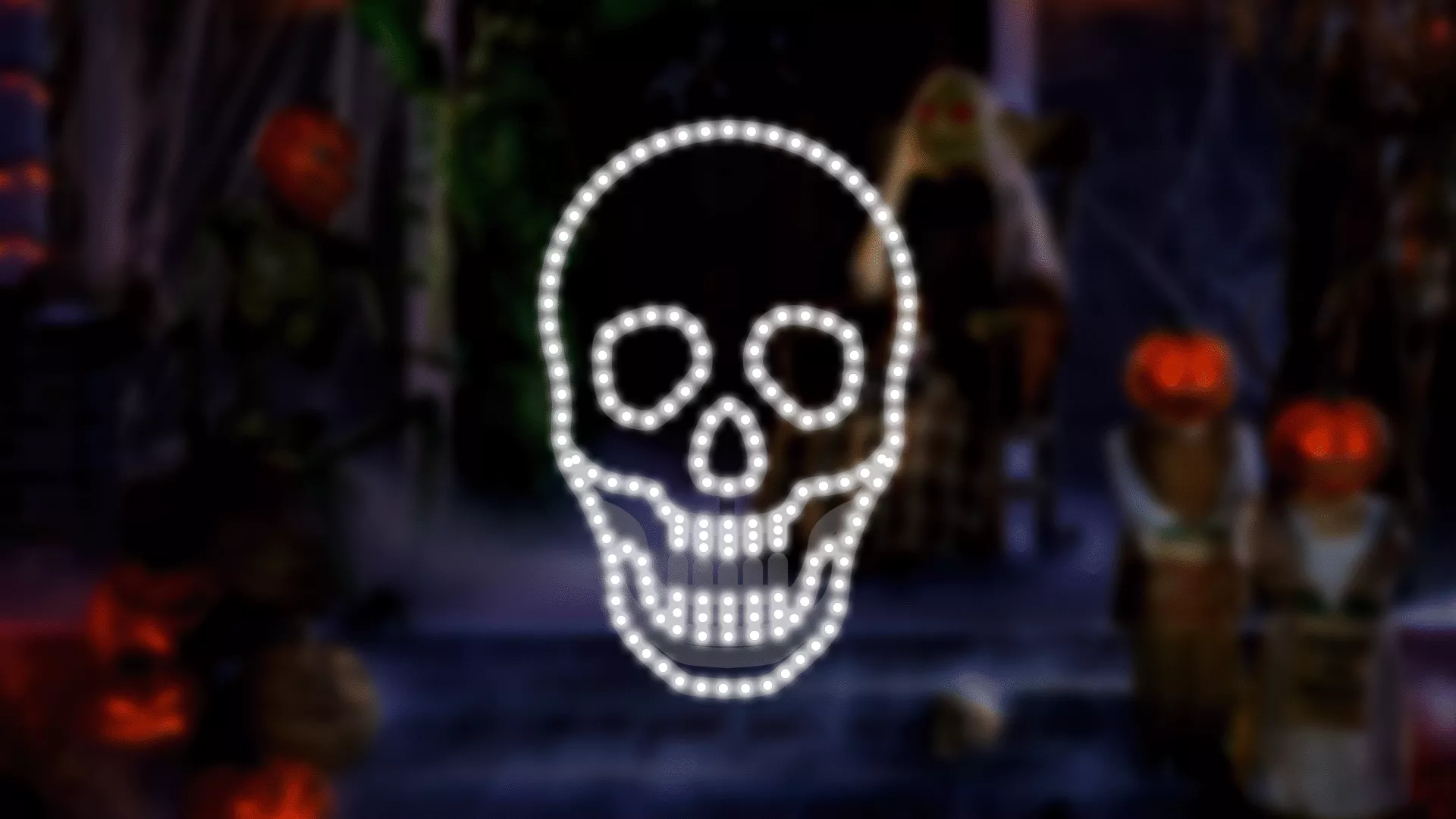 16″ LED Vibrant Motion Skull Decoration