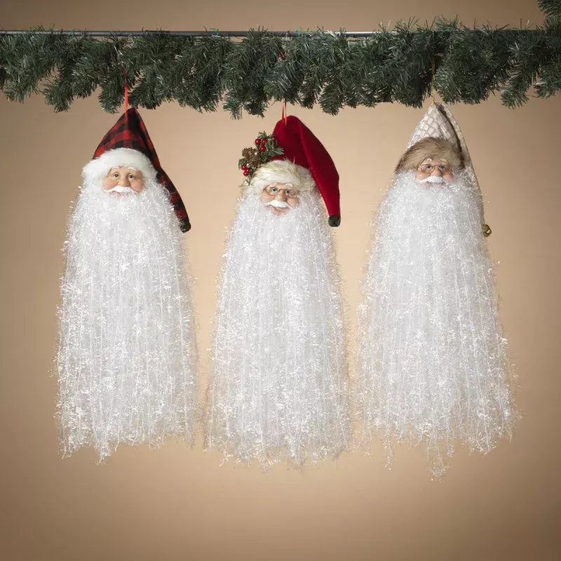 18″ Bearded Santa Hanging Ornament