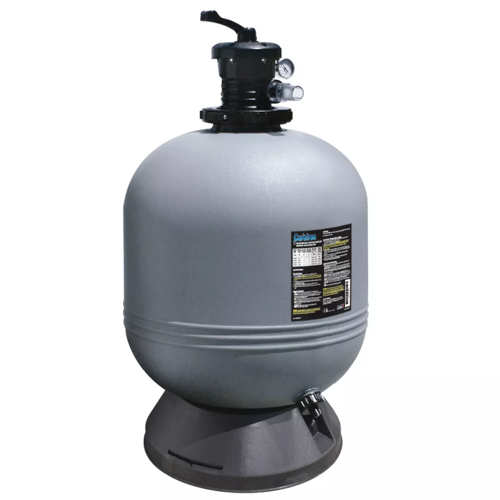 19″ Oval Carefree Sand Filter – Gray : FS019227