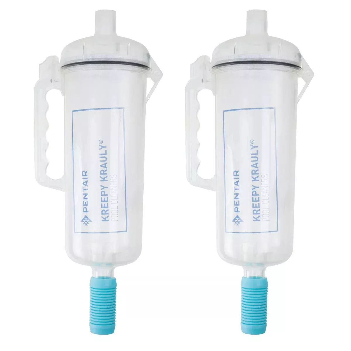 2) Pentair R211084K Clear Leaf Traps with Handle Pool Spa Replacement Cleaner