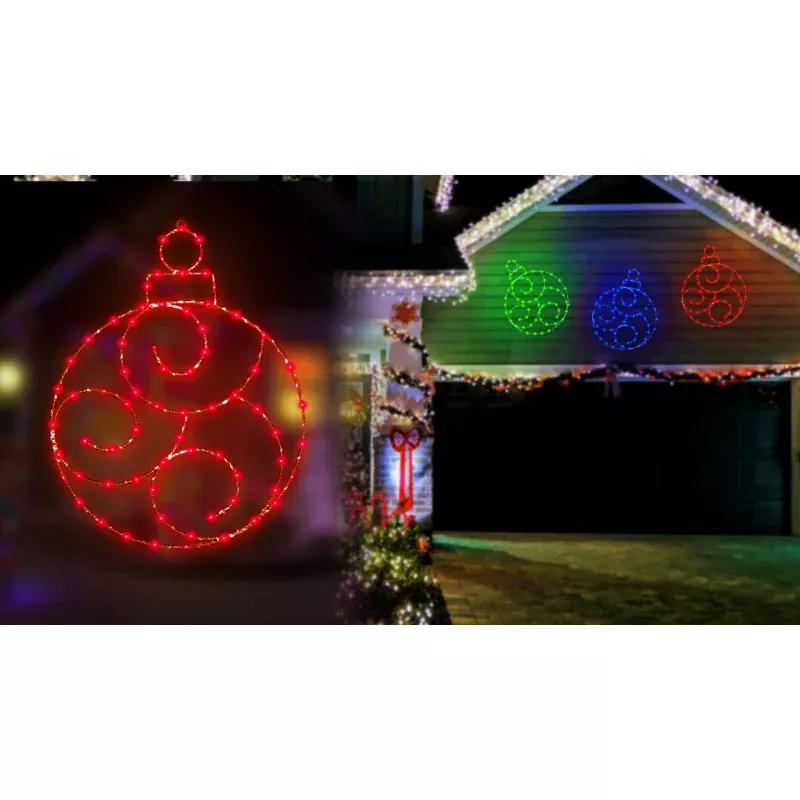 24″ Twinkling LED Ornament Decorations