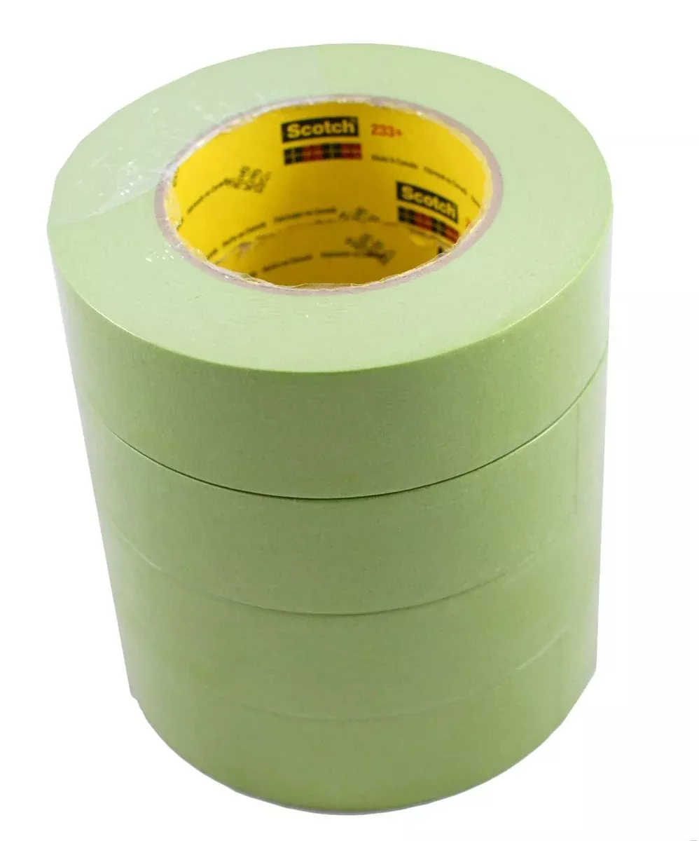 3M 1-1/2″ 233+ Green AUTO Masking Tape-4 Roll-Paint CAR