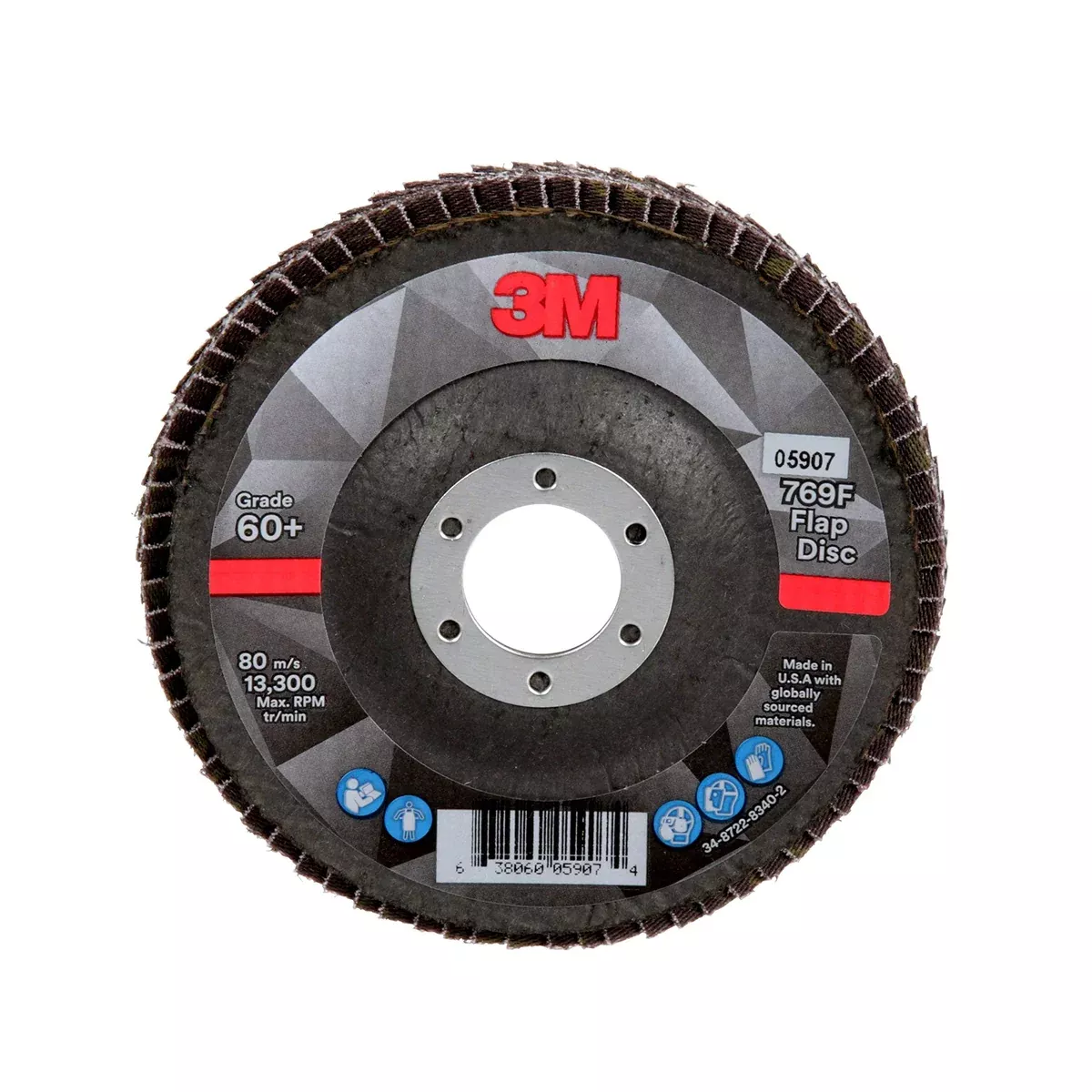 3M Flap Disc 769F, High Performance Abrasive, Ceramic Precision-Shaped Grain Grinding and Finishing Disc