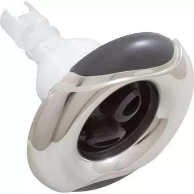 4" CMP Spa Jet Insert, Typhoon 400, Twin Roto, Wave, SS/Graphite Gray