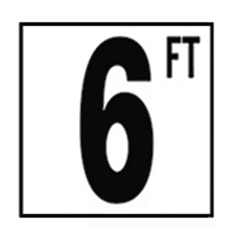 6 FT DEPTH MARKER