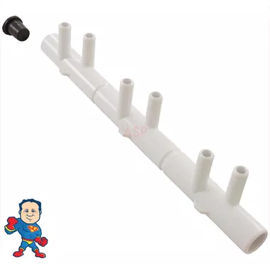(6) Way Tee Barb Coupler 3/4″ Barb x 3/4″ Barb with (2) 3/8″ Barbs