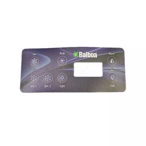 7 Button Balboa VL Series Keypad Overlay 11159