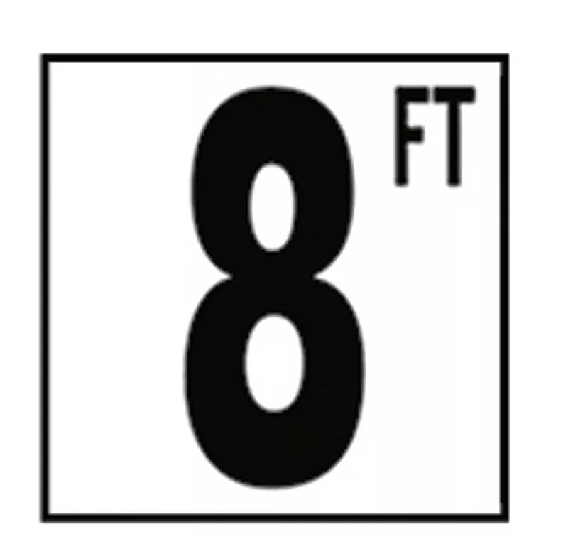 8 FT DEPTH MARKER