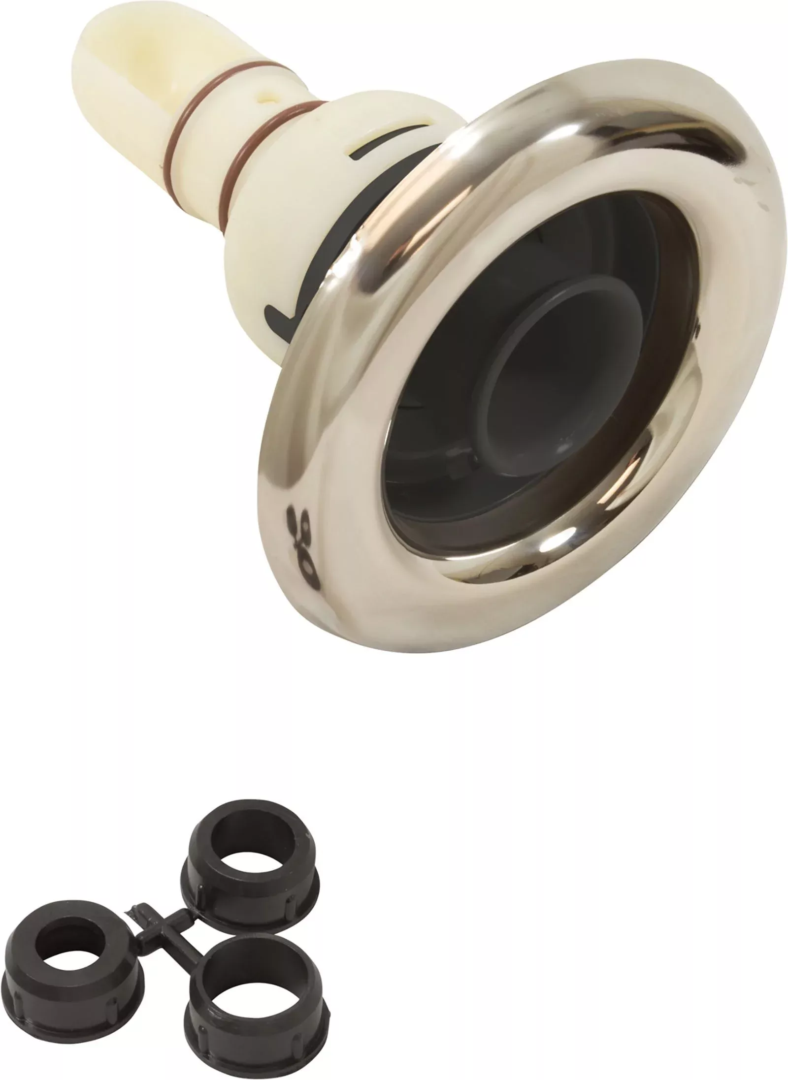 Adj. Whirlpool Jet Internal Mtl. Esc.-Black, Thd : 229-2061S