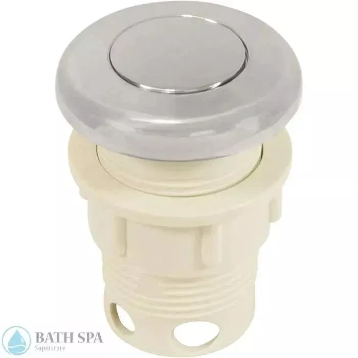 Air Button Small, 1-1/4" hole size, Chrome