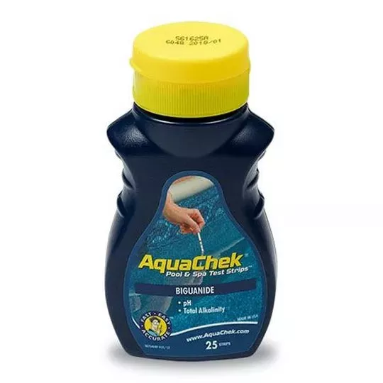 AQUACHEK 3-In-1 Blue Biguanide Test Strip 25 Count 561625A
