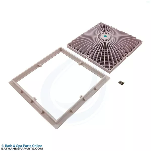 AquaStar MoFlo 12″ Square Cover w/ Frame [White] (12MF101)