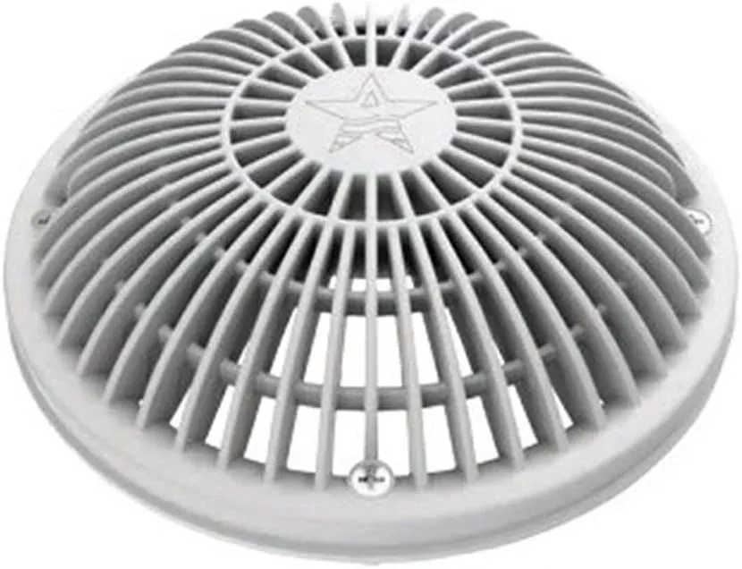 AQUASTAR POOL PRODUCTS 8″ White Round MoFlow Suction Outlet Cover and Mud Frame