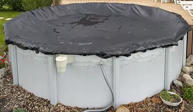 Arctic Vortex Above Ground Pool 24 ft Round Mesh Winter Cover - 8 Year Warranty