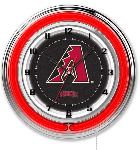Arizona Diamondbacks 19" Double Neon Wall Clock