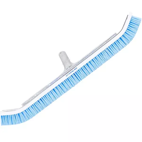 A&B 24″ Commercial Curved Wall Brush with Blue Nylon Bristles