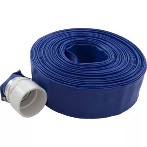 Backwash Hose, Valterra, 2″ x 75ft Hose, w/Clamp & Hose Adapter : B8256FT