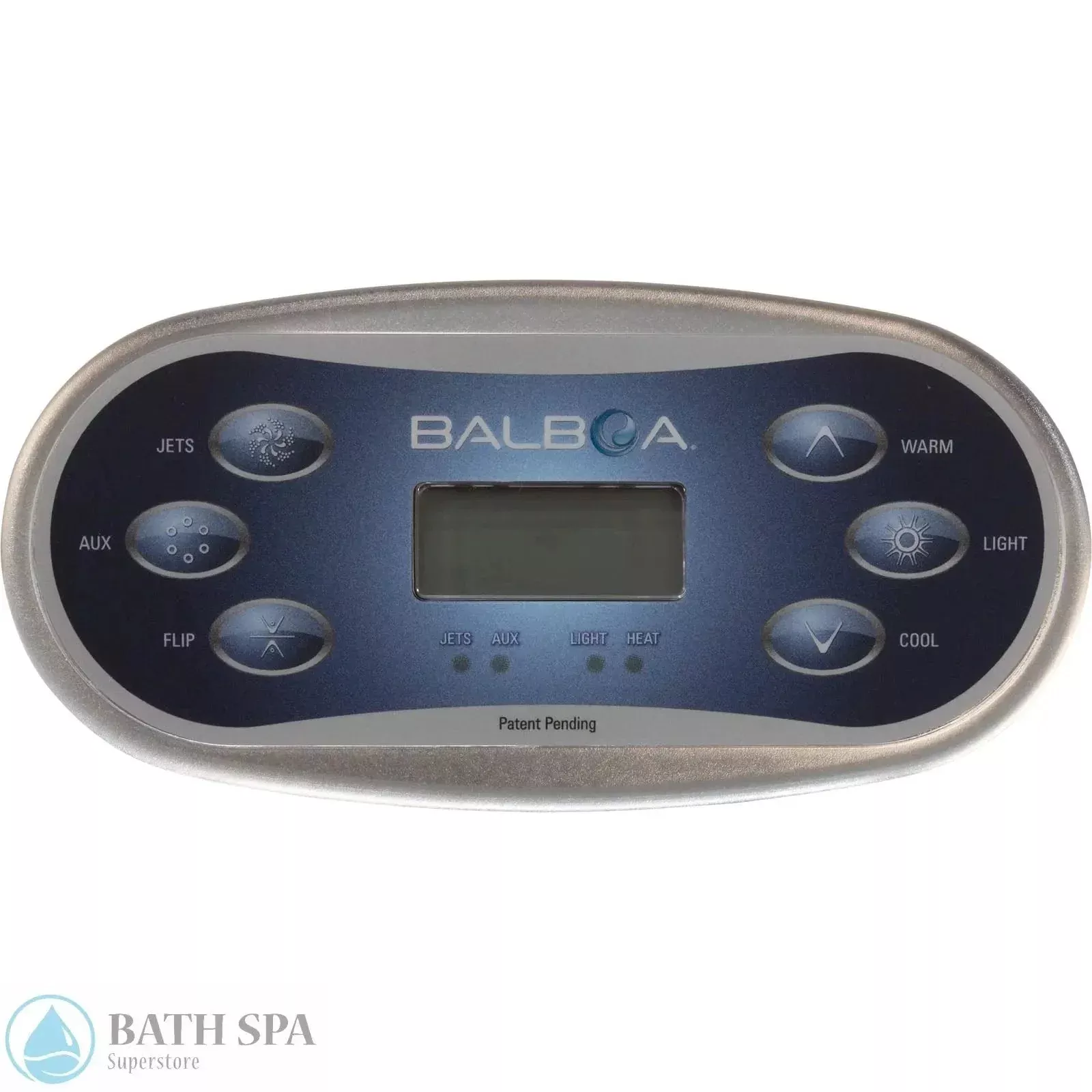 Balboa Topside, TP600, 6 Button, J/Aux/Flip/Warm/Cool, w/Overlay (55676-14)