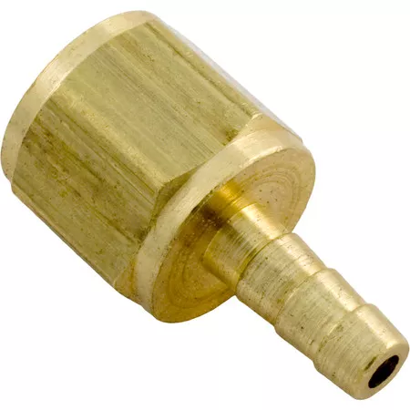Barb Fitting, Universal, 1/8" Barb x 1/8"fnpt, Brass- 522005