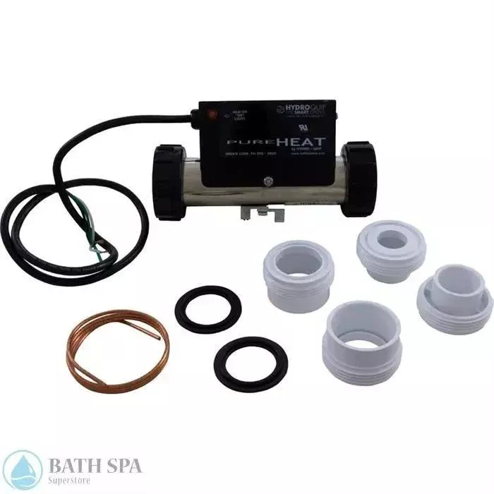 Bath Heater, In-Line, vacuum, 240v 2.0kW, 3′ bare cord (PH203-20UV)
