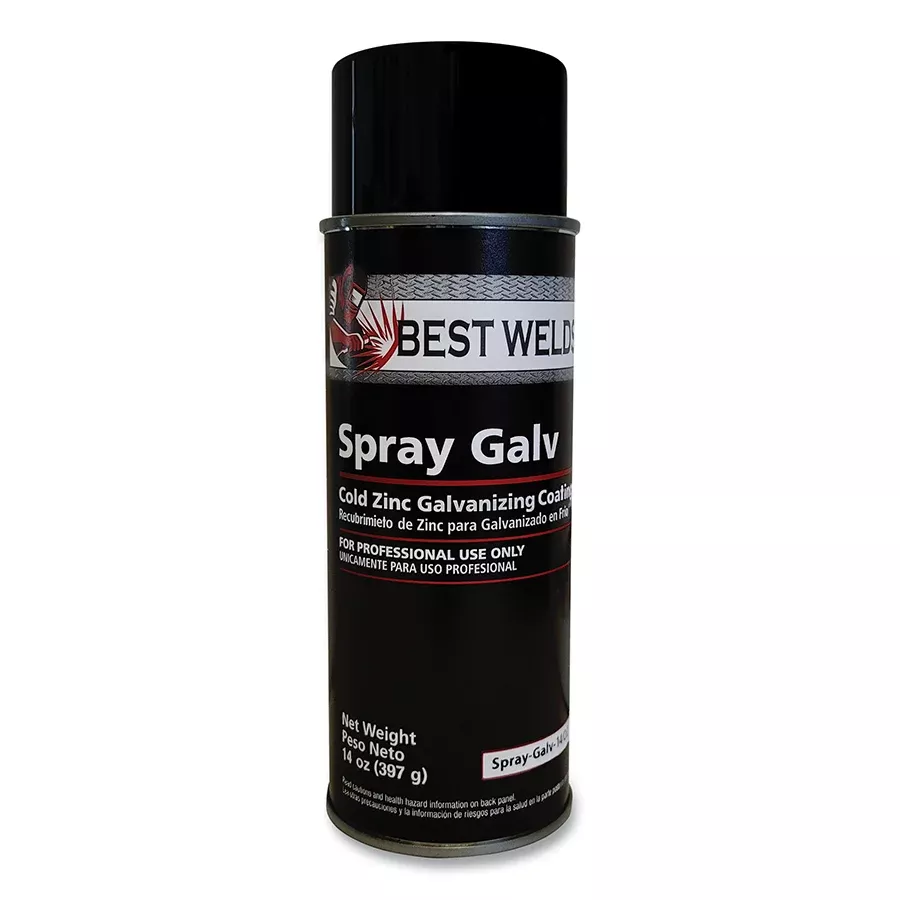 Best Welds Cold Zinc Galvanizing Primer, Qty 12, (14 oz Aerosol Can), Gray