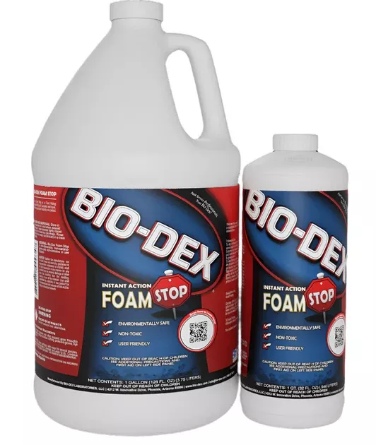 Bio-Dex Spa Foam Stop, 32 oz Bottle | SFS32