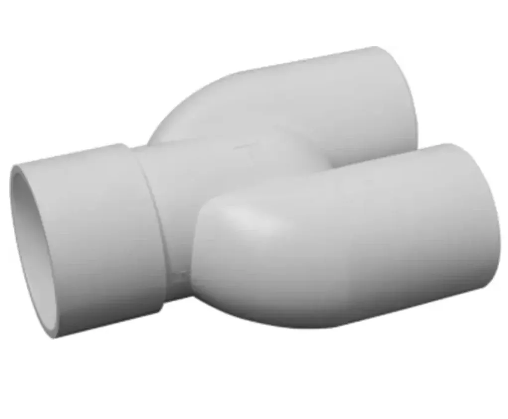 Blue Square Y-Pipe PVC Fitting, 1145101