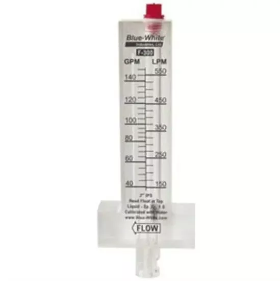 Blue White F300 Series Flow Meter Horizontal Low Flow – 15 To 70 GPM 2″ Pipe