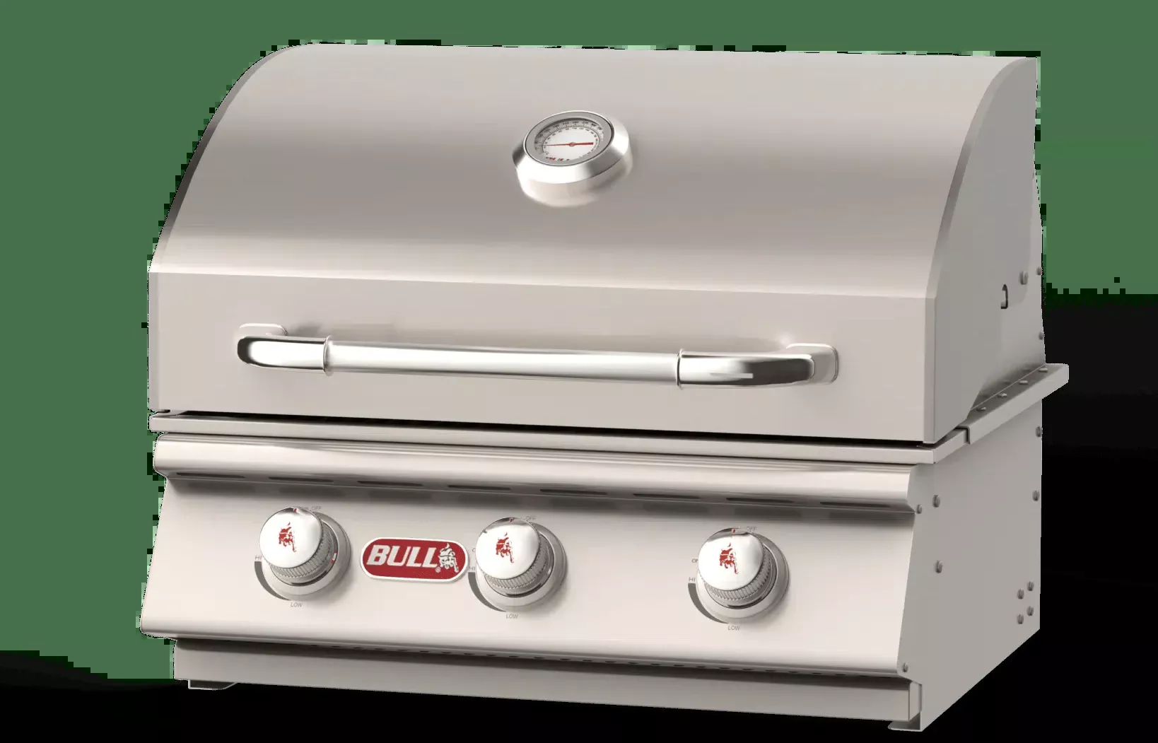 Bull Steer 24″ 3-Burner Built-In Natural Gas Grill Head, 69009