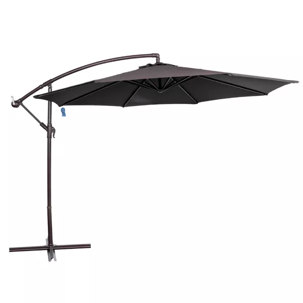 Captiva 10' Octagonal Cantilever Umbrella - Black