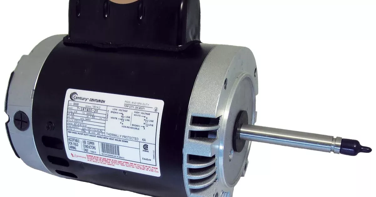 Century Pool Pump Motor 3/4HP 1 Phase 60Hz 230/115V 3450 RPM 56CZ Frame | B668