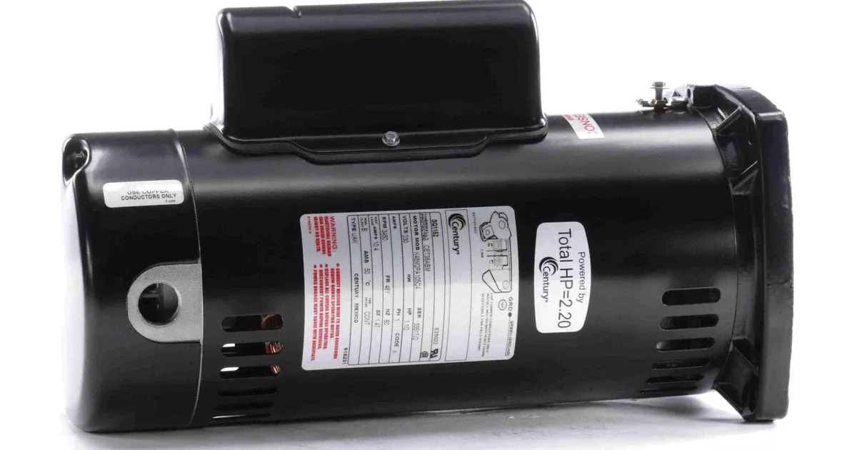 Century Pool Pump Motor Square Flange 1.5HP 1-Speed 230V 48Y Frame | SQ1152