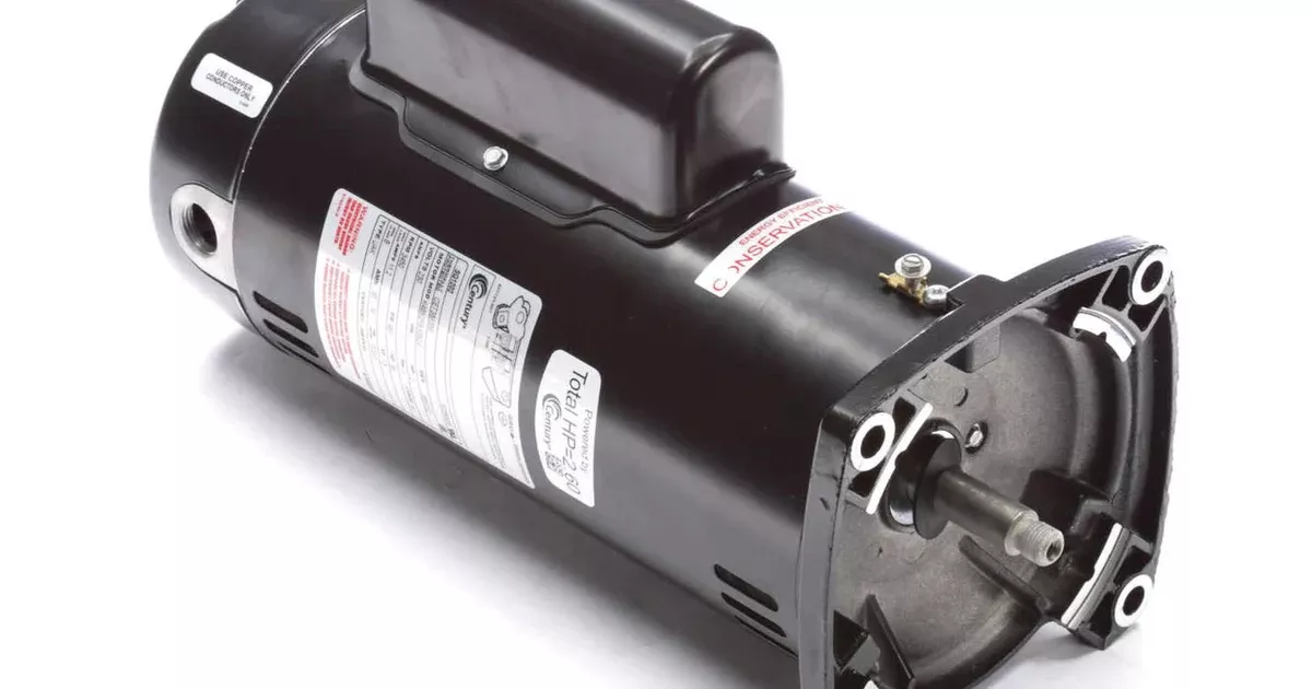 Century Pool Pump Motor Square Flange 2HP 1-Speed 230V 48Y Frame | SQ1202