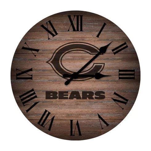 Chicago Bears 16" Rustic Clock