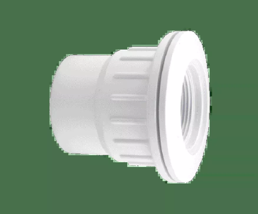 CMP 25523-600-200 Fiberglass Wall Fitting & 3/4″ Eyeball, White