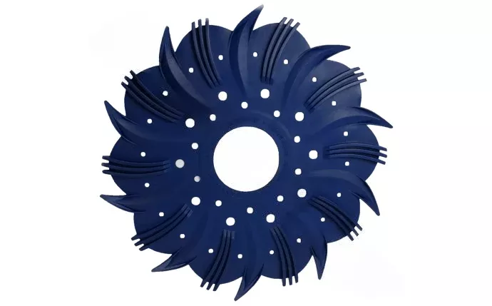 CMP CleanPro BDA Cleaner Finned Disk; Blue 25563-809-000