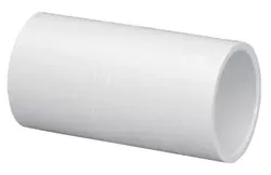 Coupling, 2" Slip White PVC Schedule 40 Deep Socket