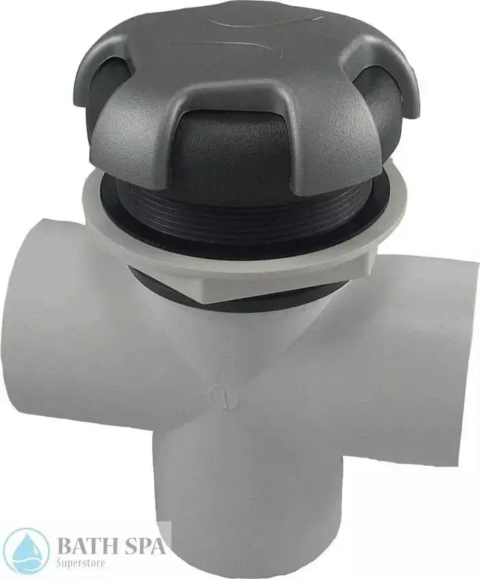 Diverter Valve,Graphite Gray Cap, Silver Crown Handle, 2″ Socket (25048-807)