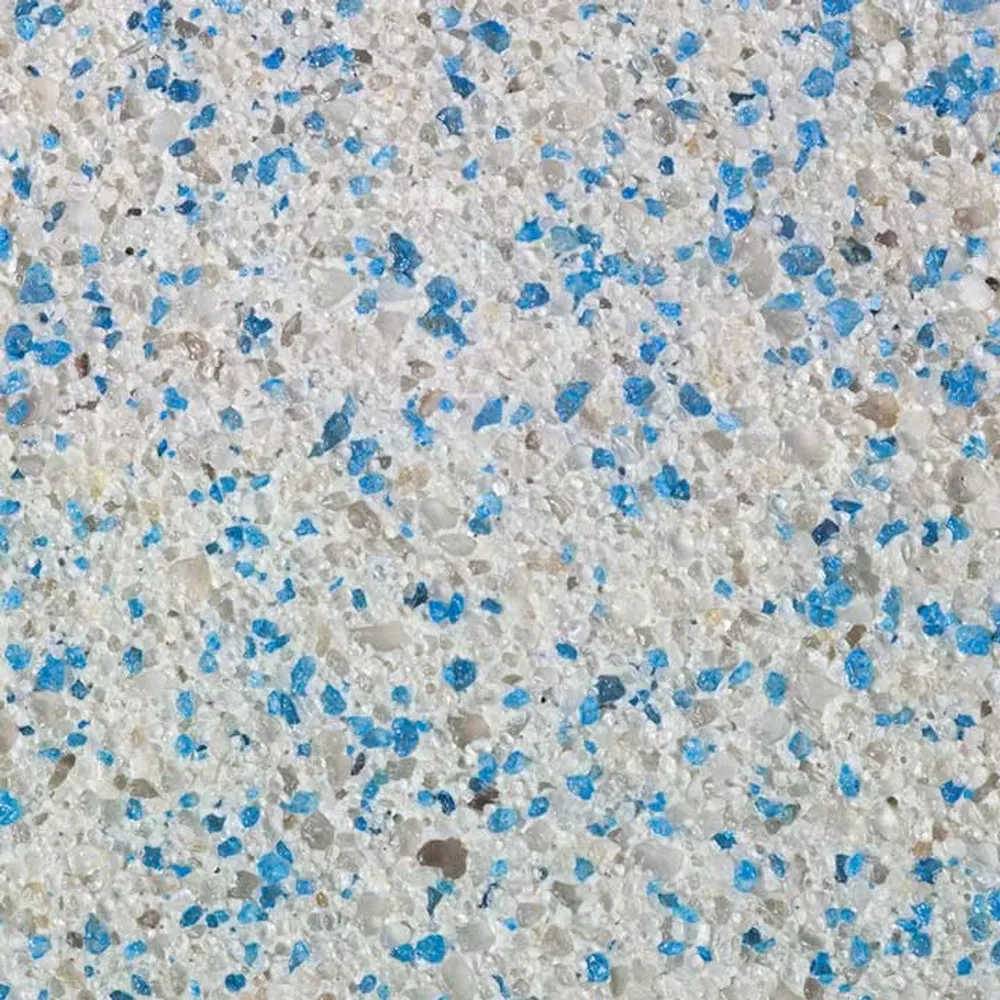 Double Sky Blue Pool Finish
